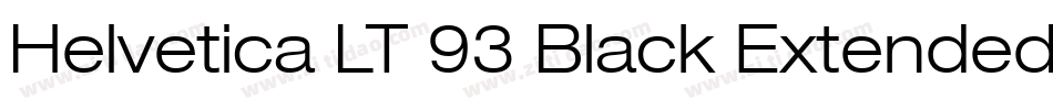 Helvetica LT 93 Black Extended字体转换